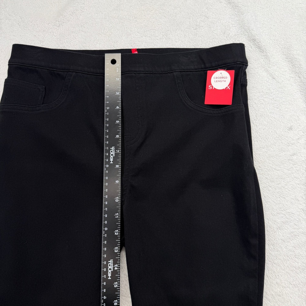 NEW Spanx Leggings Women XL Black Cropped Denim Style Pull On Stretch NWT - Picture 11 of 14